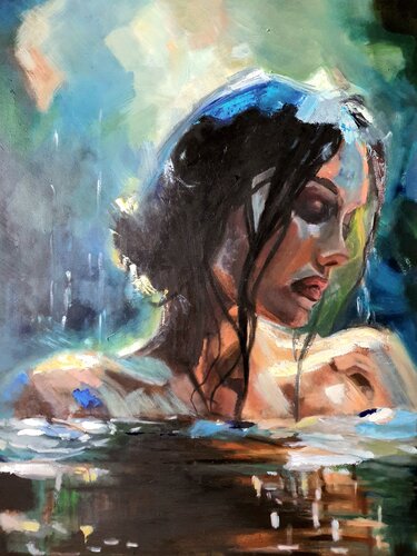 Riflessioni nell’Acqua by Monica Catto, Painting for Sale on Select