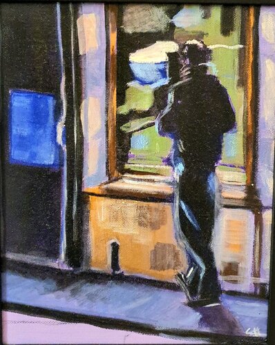 Attesa riflessa by Monica Catto, Painting for Sale on Select