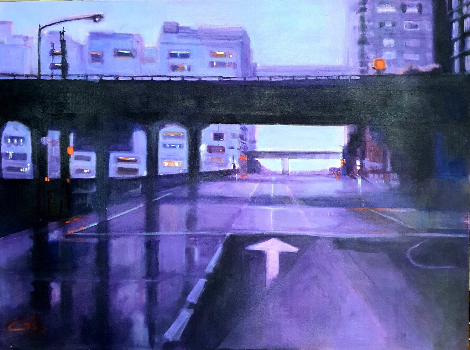Cityscape Monica Catto Original painting for sale