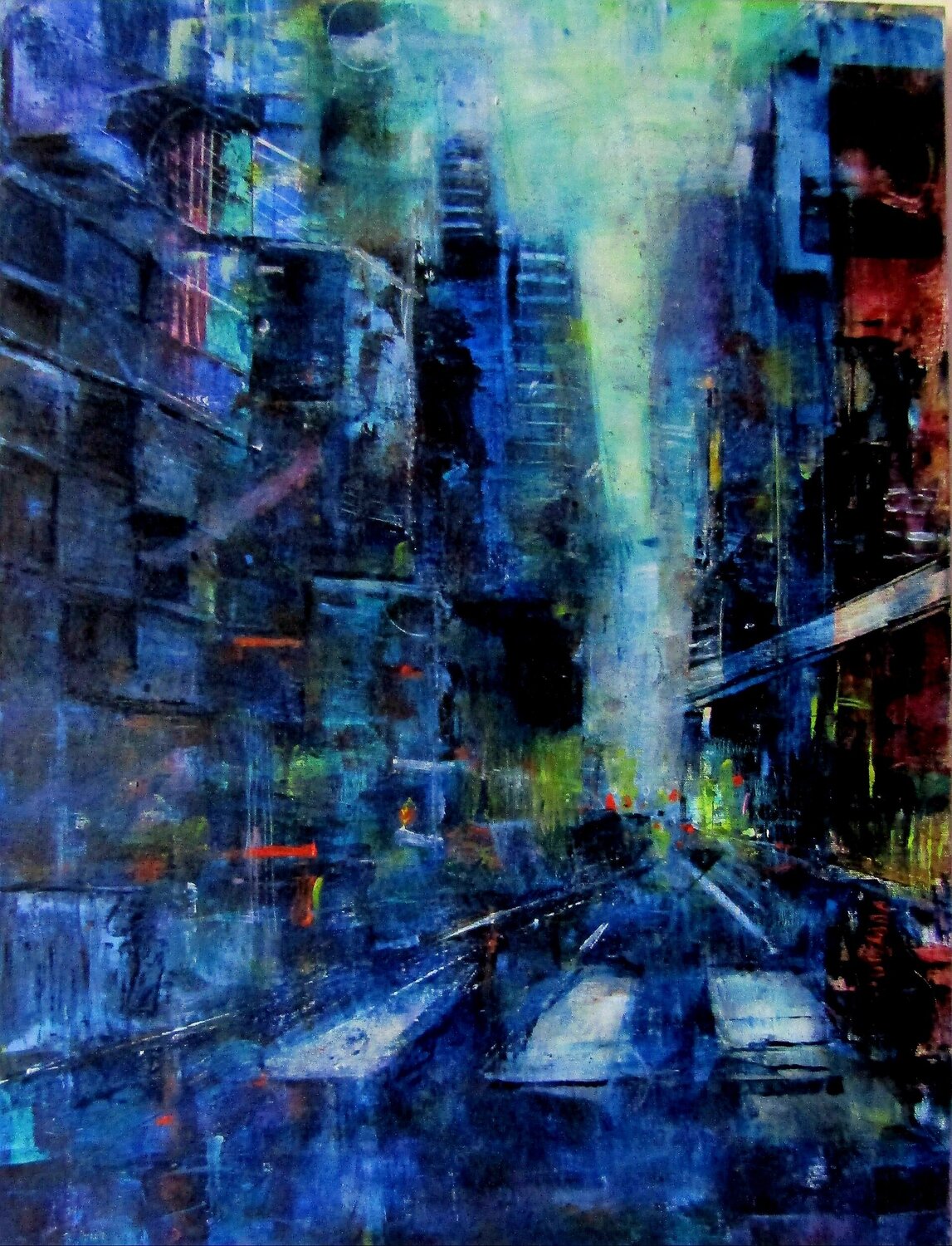 Cityscape Monica Catto Original painting for sale