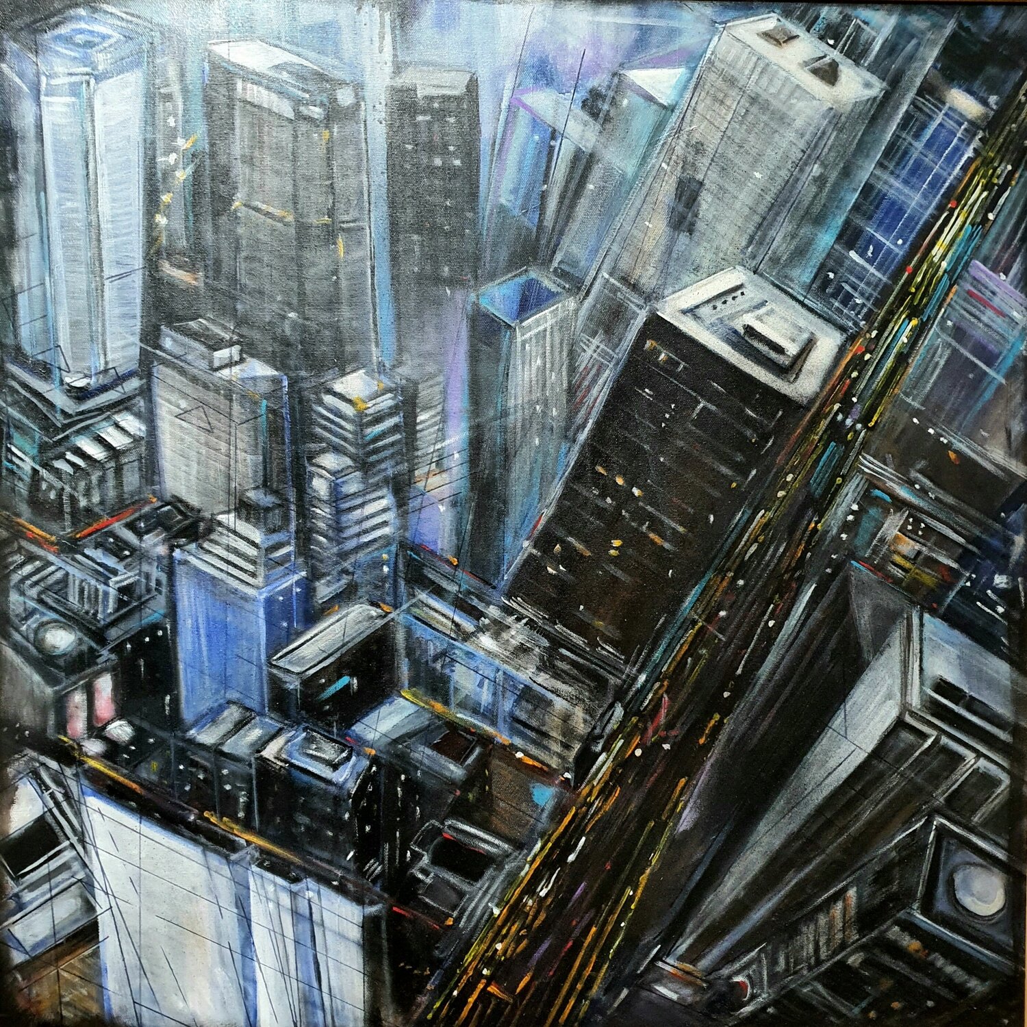 Cityscape Monica Catto Original painting for sale
