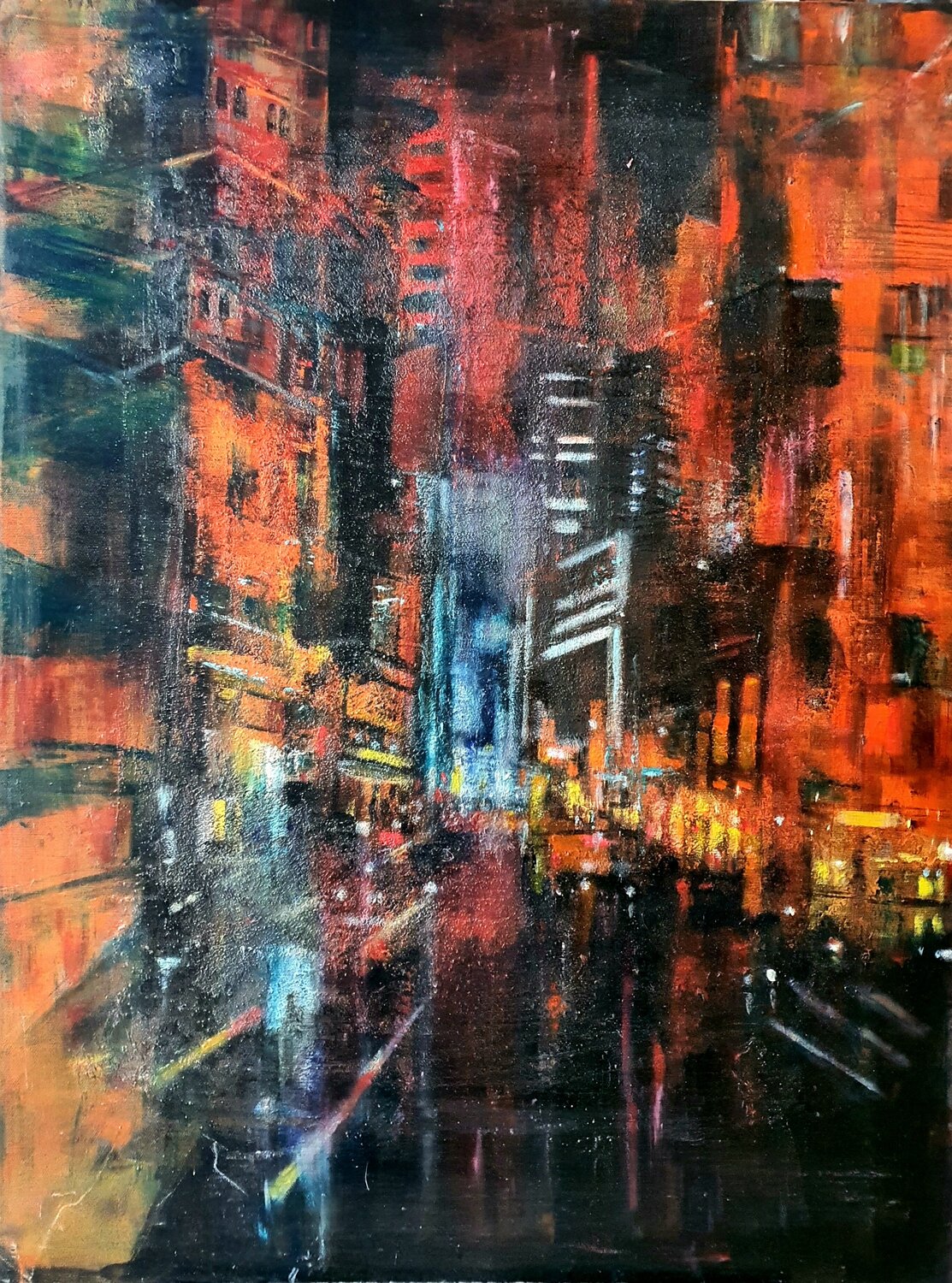 City Monica Catto Original painting for sale