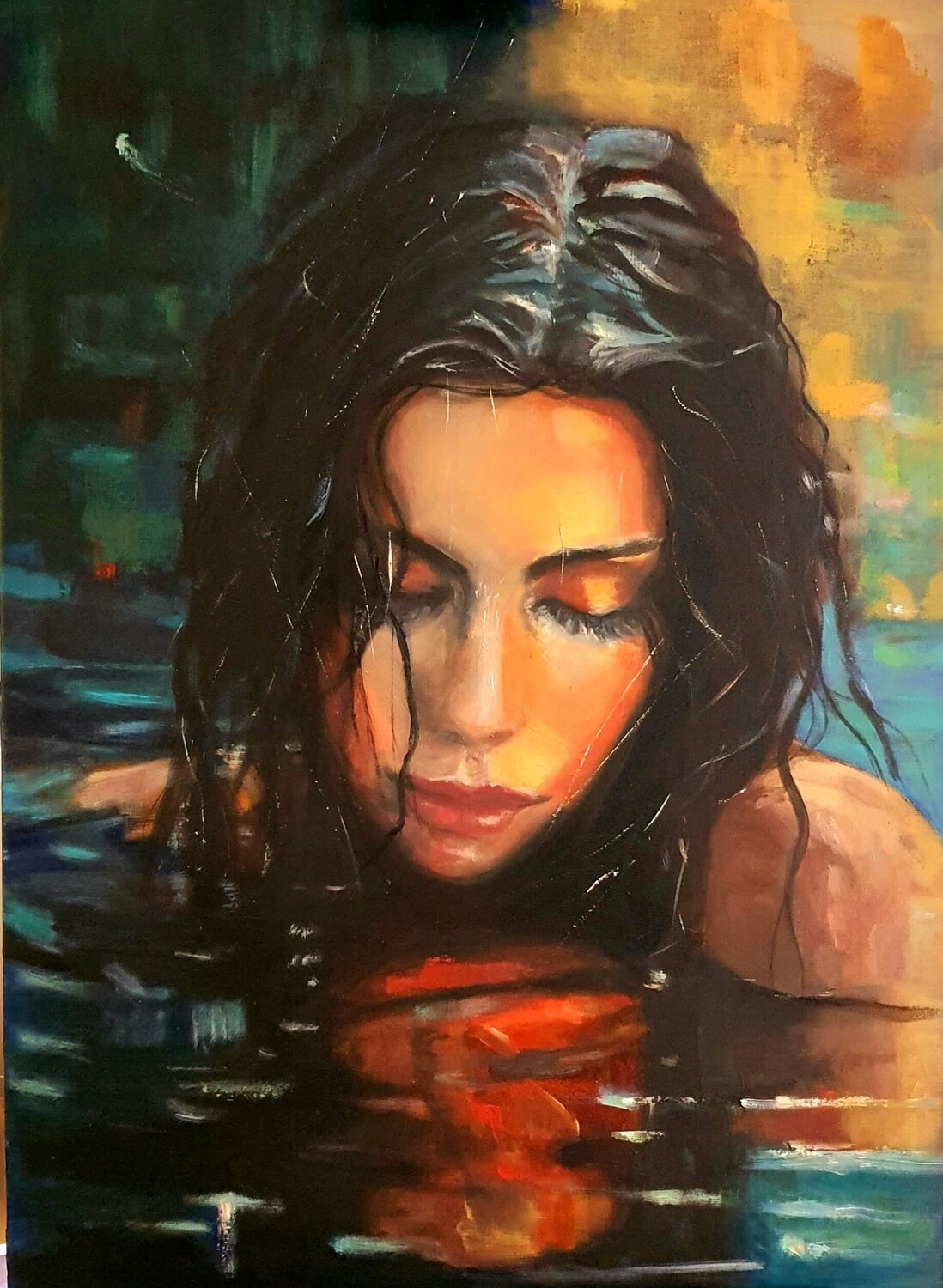 Immersione interiore Monica Catto Original painting for sale