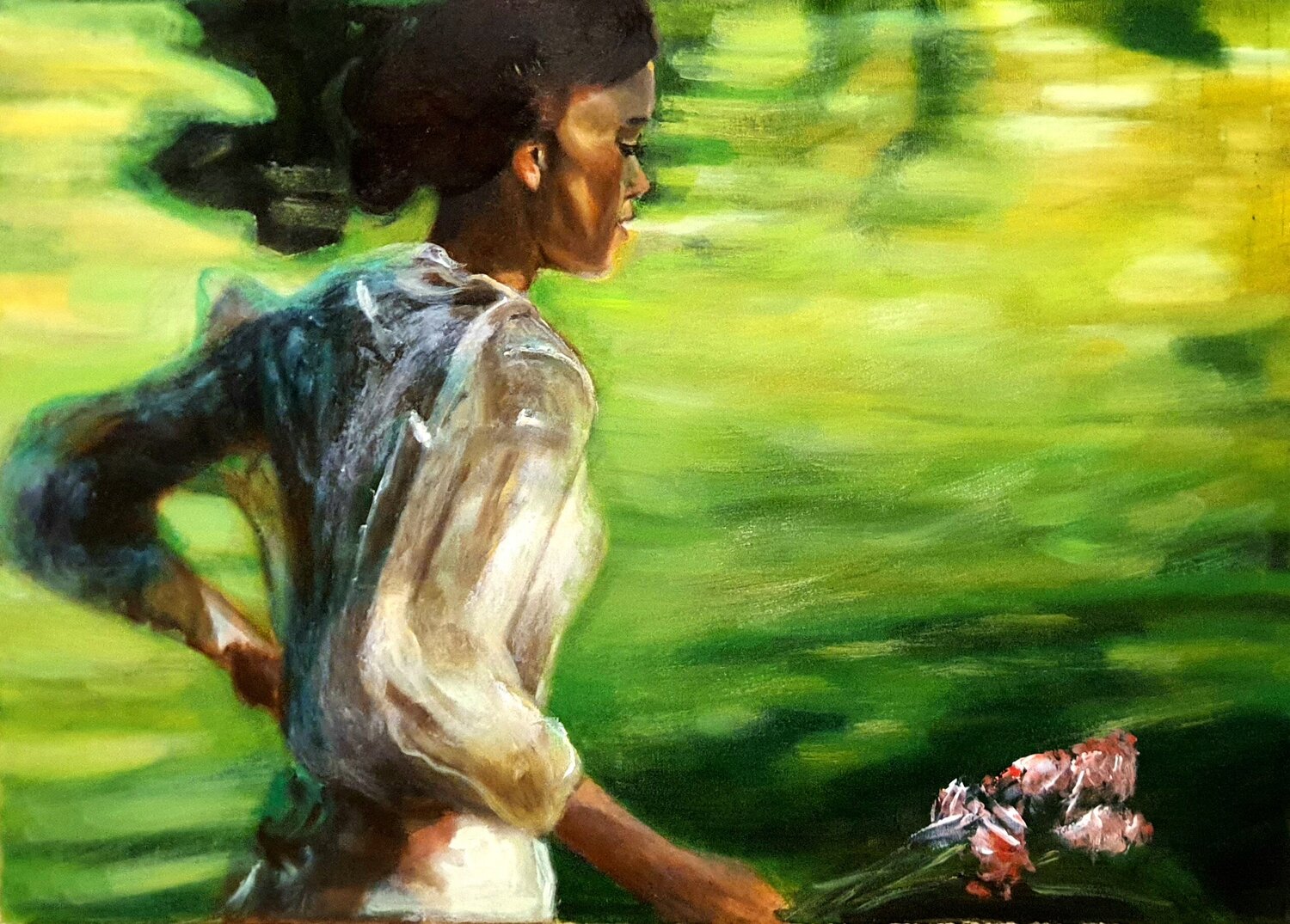 Le point  de fuite Monica Catto Original painting for sale