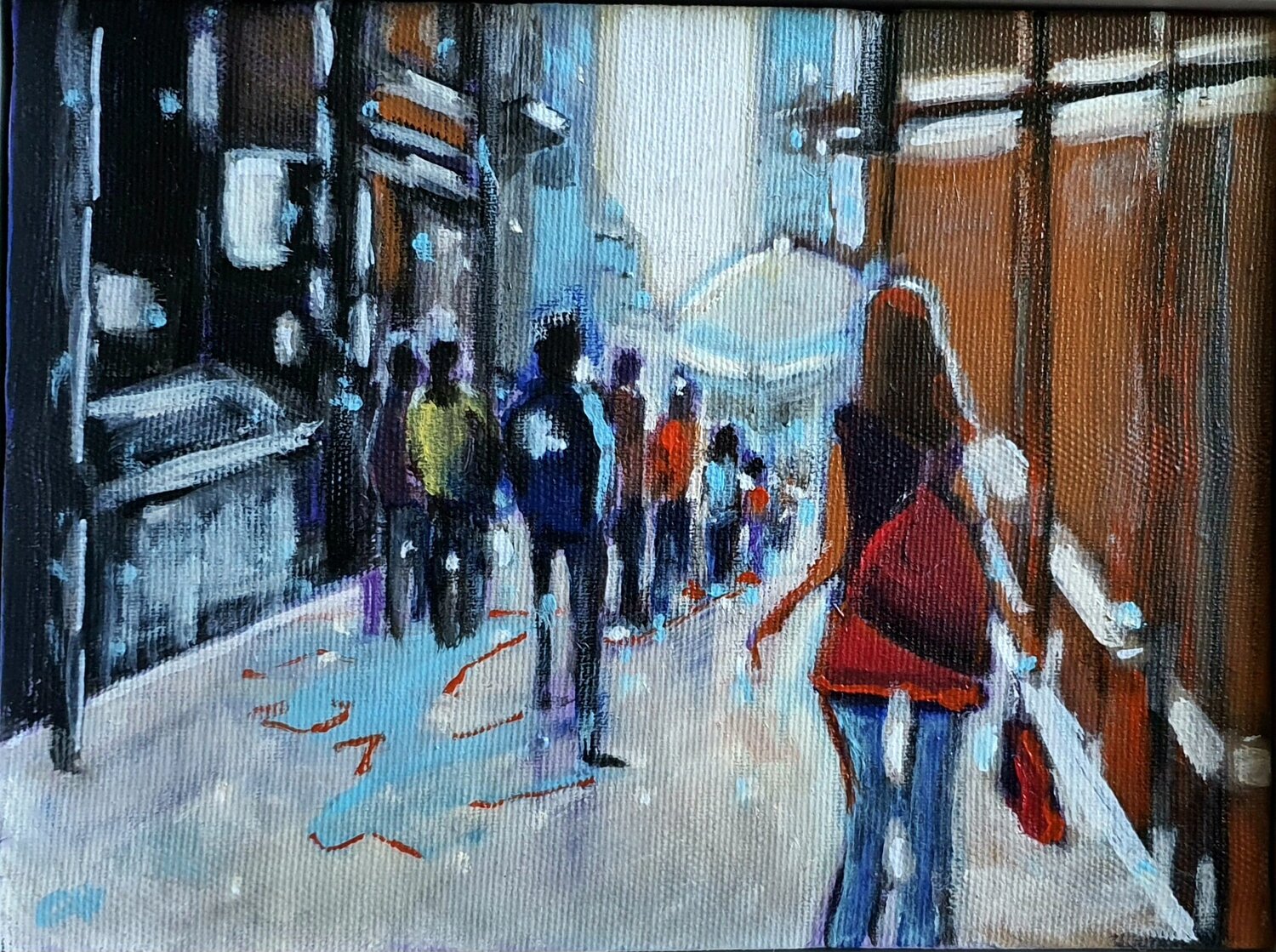People Monica Catto Original painting for sale