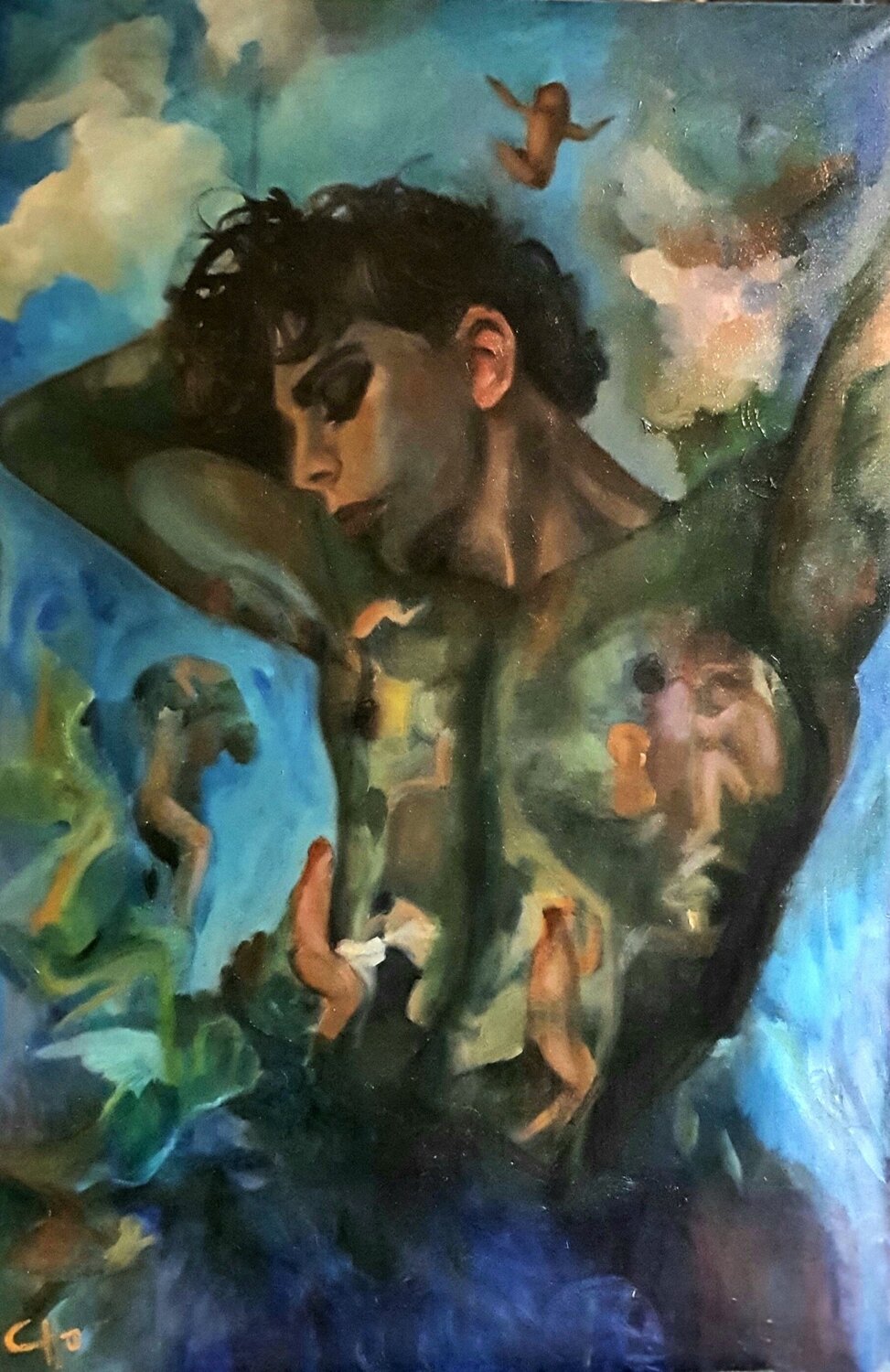 I dannati Monica Catto Original painting for sale