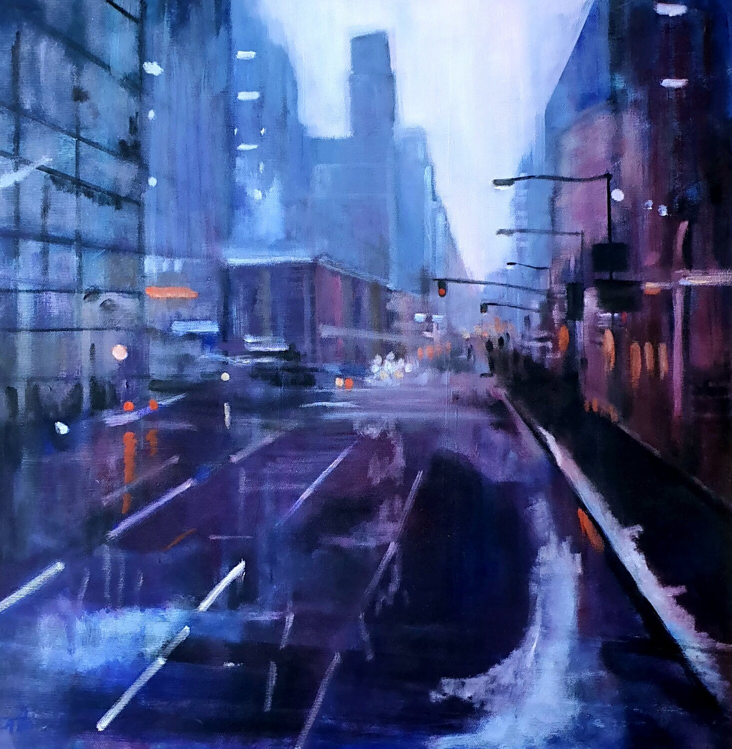 Cityscape Monica Catto Original painting for sale