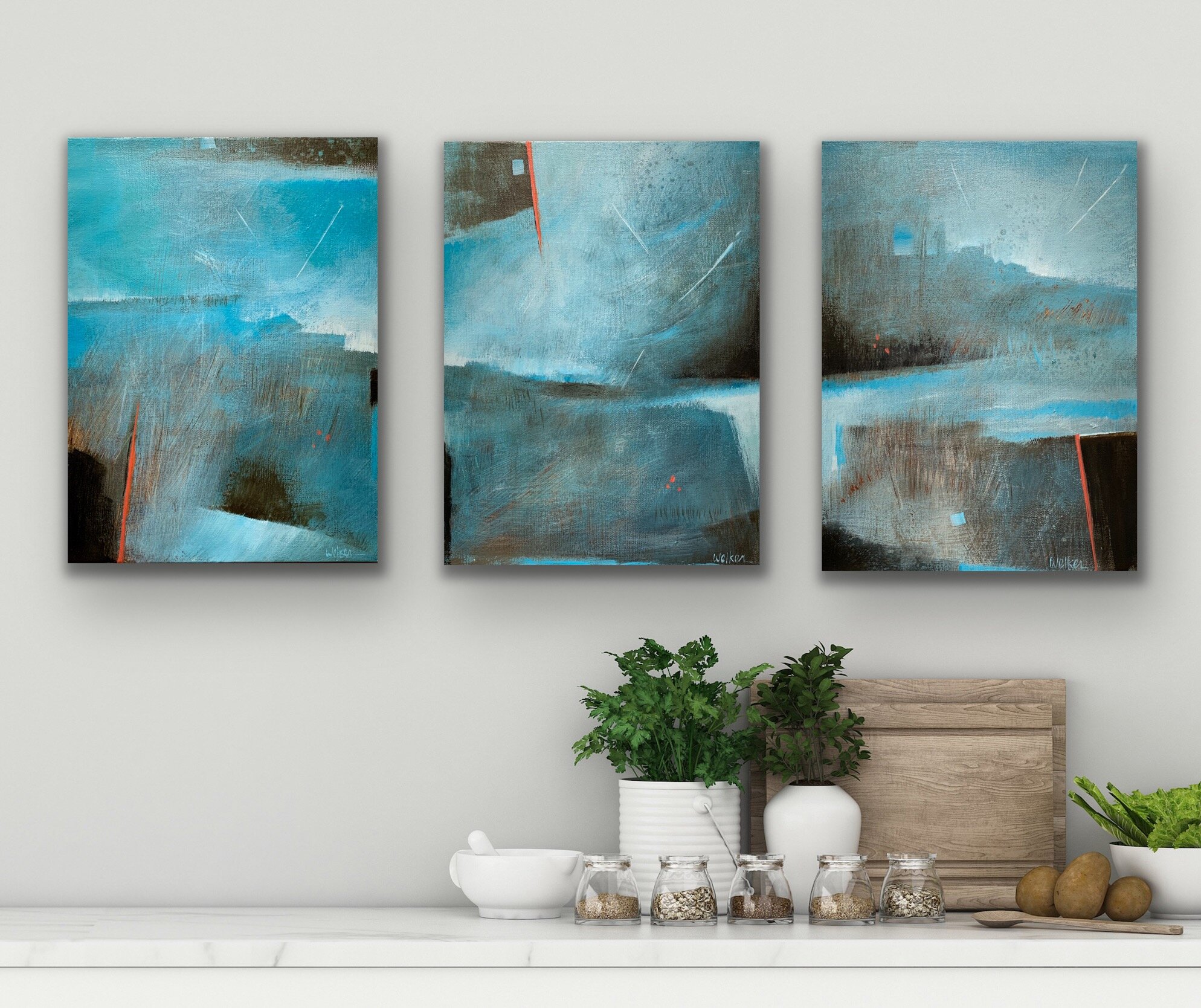 Shooting Stars (Triptych)