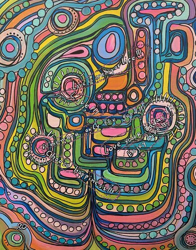 Station of happiness by Olga 'ROArtUS' Rokhmanyuk, Painting for Sale on Select