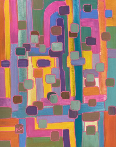 Windows to childhood by Olga 'ROArtUS' Rokhmanyuk, Painting for Sale on Select