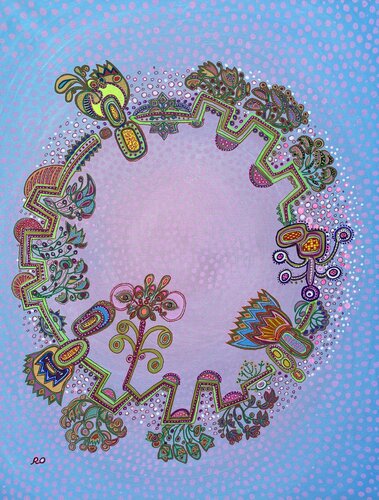 Pink glasses by Olga 'ROArtUS' Rokhmanyuk, Painting for Sale on Select
