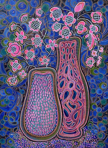 Duet by Olga 'ROArtUS' Rokhmanyuk, Painting for Sale on Select