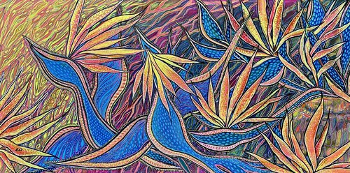 Birds of Happiness of Tomorrow by Olga 'ROArtUS' Rokhmanyuk, Painting for Sale on Select