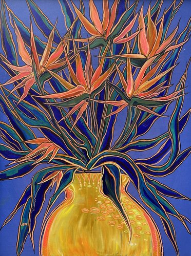 Strelitzia by Olga 'ROArtUS' Rokhmanyuk, Painting for Sale on Select