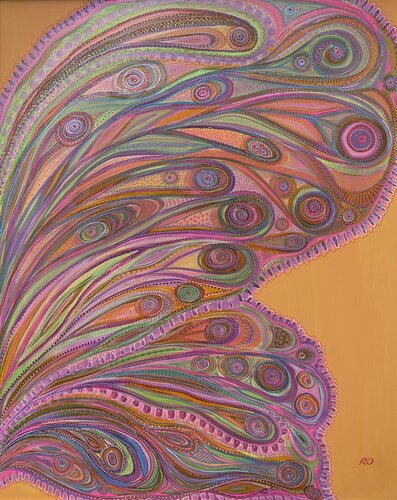 Butterfly Wing by Olga 'ROArtUS' Rokhmanyuk, Painting for Sale on Select
