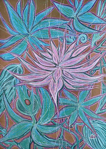 Amulet of Secret Love by Olga 'ROArtUS' Rokhmanyuk, Painting for Sale on Select