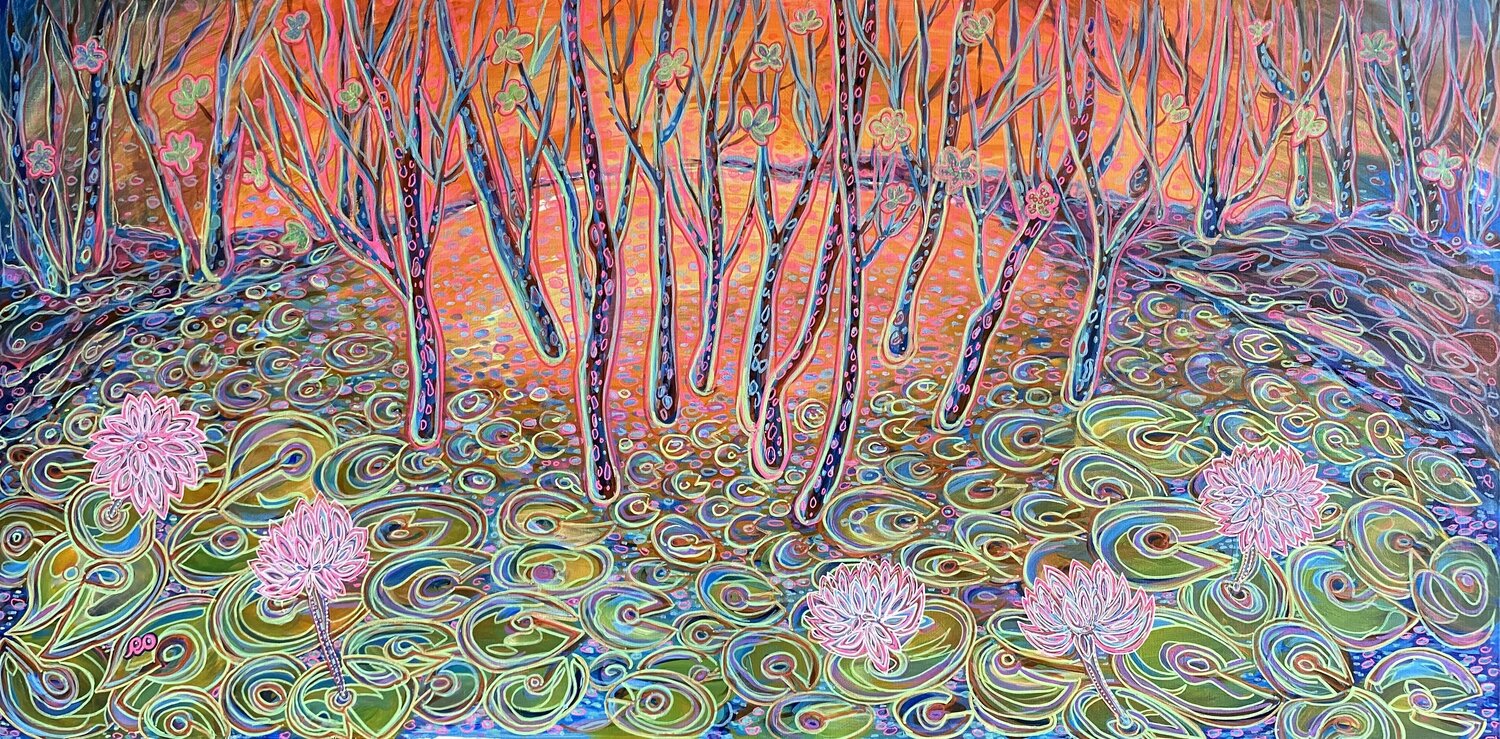 A place where dreams come true Olga 'ROArtUS' Rokhmanyuk Original painting for sale