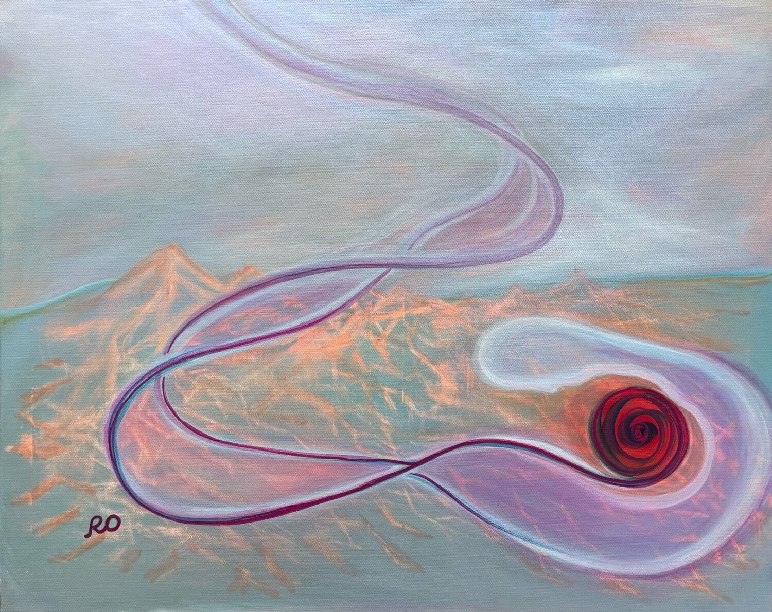 Confession Olga 'ROArtUS' Rokhmanyuk Original painting for sale