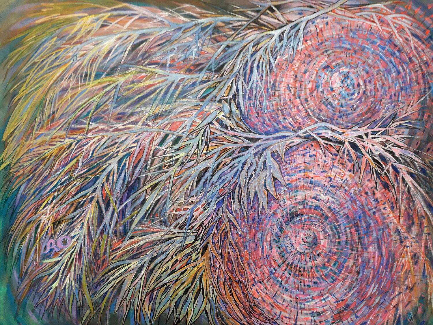 Merry Christmas... Olga 'ROArtUS' Rokhmanyuk Original painting for sale