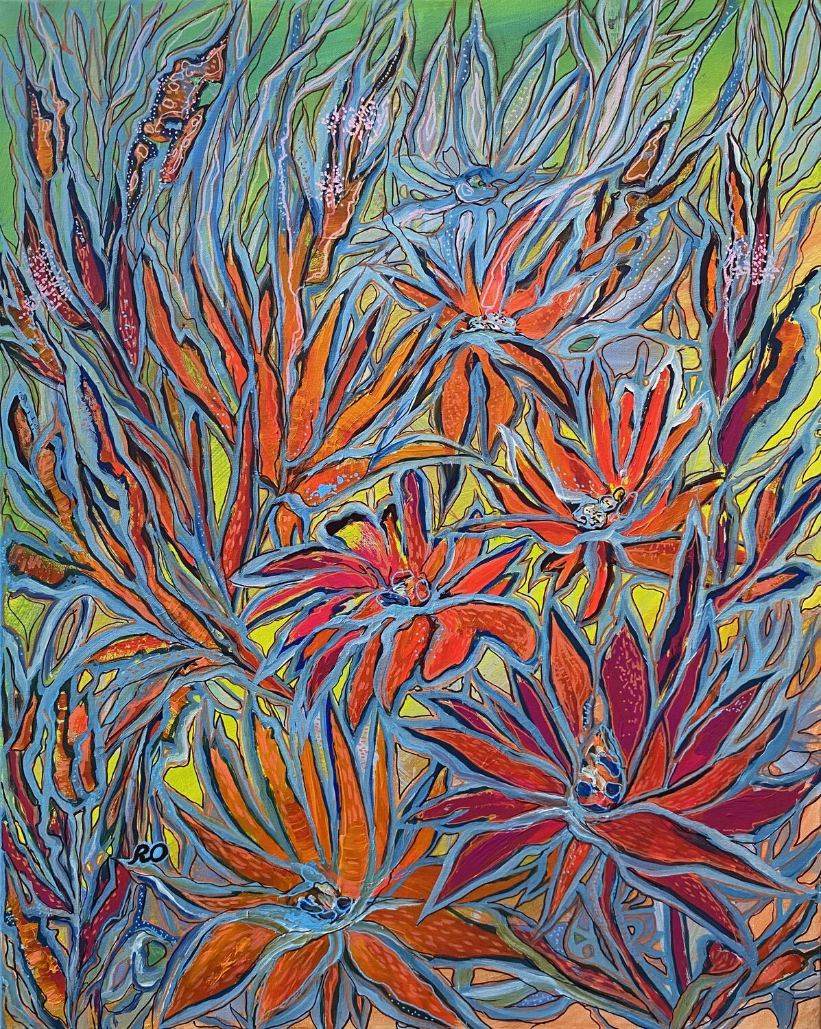 Bright Day Olga 'ROArtUS' Rokhmanyuk Original painting for sale