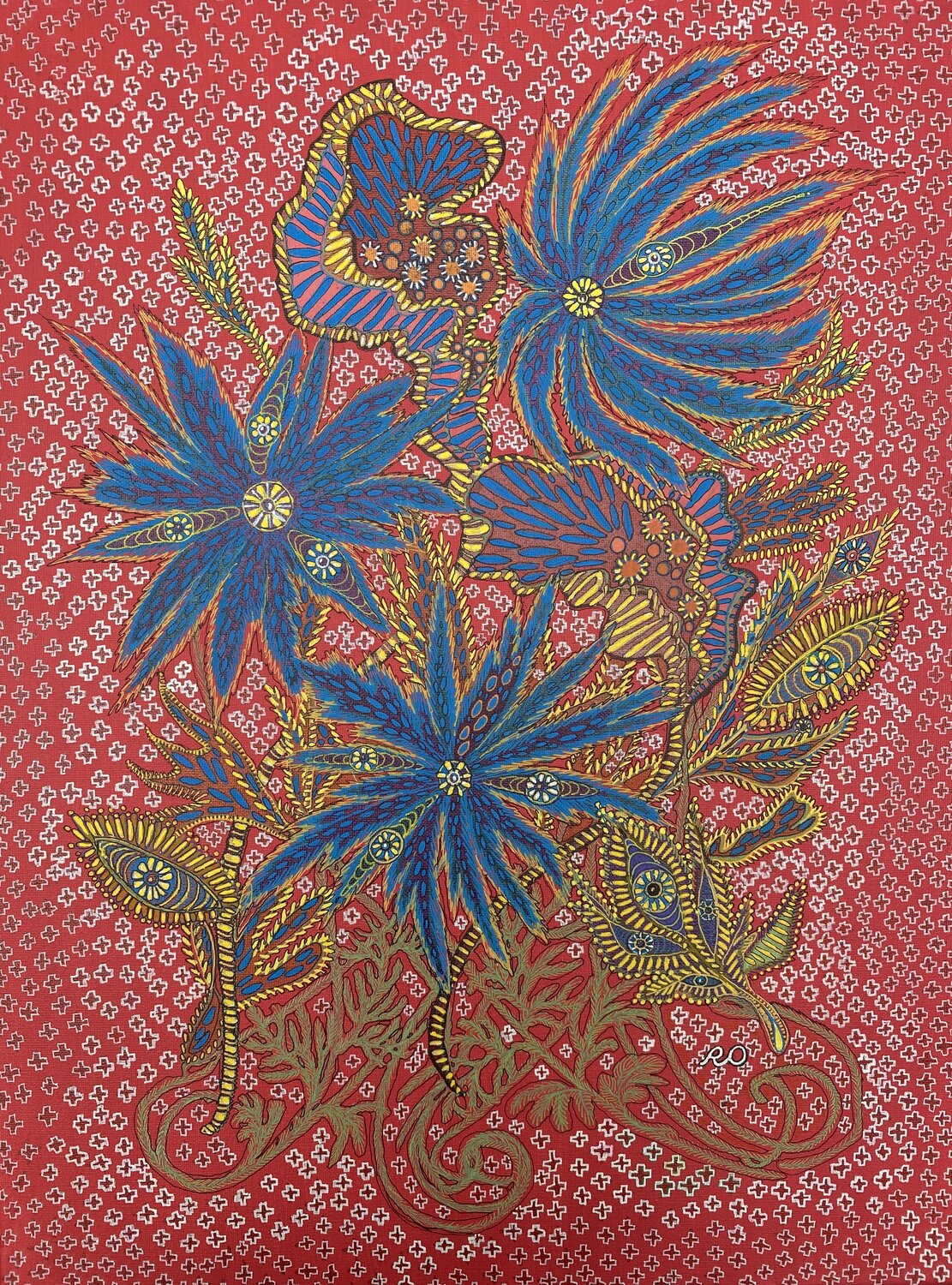 Amulet of Protection for a Daughter Olga 'ROArtUS' Rokhmanyuk Original painting for sale