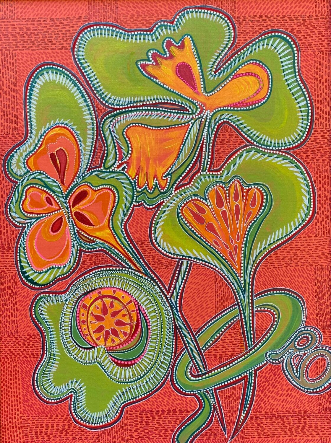 Amulet for the Wild and the Brave Olga 'ROArtUS' Rokhmanyuk Original painting for sale