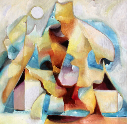 Das stille Haus am See by Isabella Scharf-Minichmair, Painting for Sale on Select