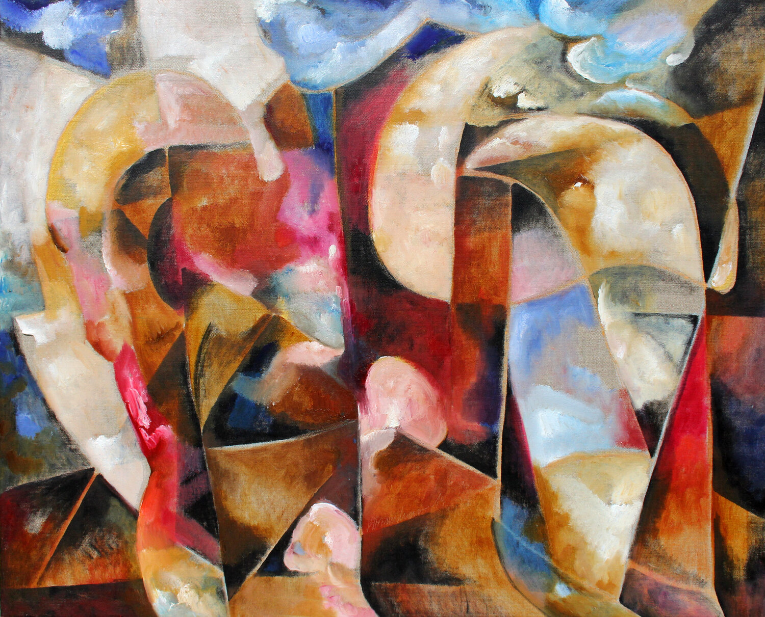 Travelling through Dimensions Isabella Scharf-Minichmair Original painting for sale
