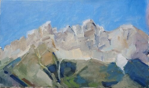 "Wilde Kaiser" Etüde by Tamara Siebert, Painting for Sale on Select