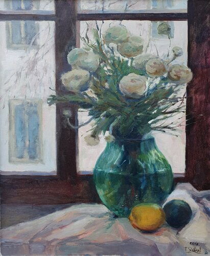 Ranunkeln Strauß by Tamara Siebert, Painting for Sale on Select