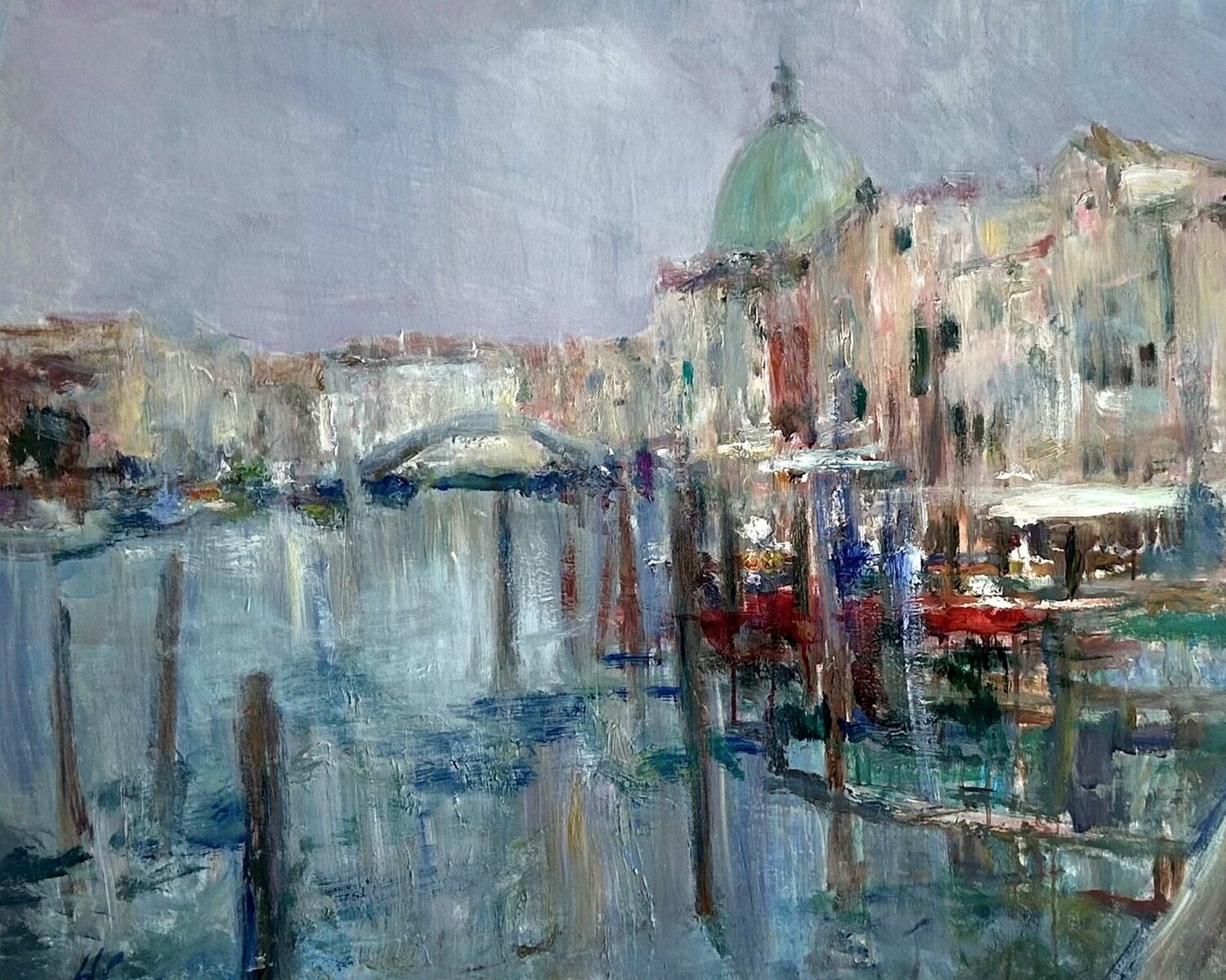 Venedig am Morgen (Venice) Natalia Simonenko Originalgemälde zu verkaufen