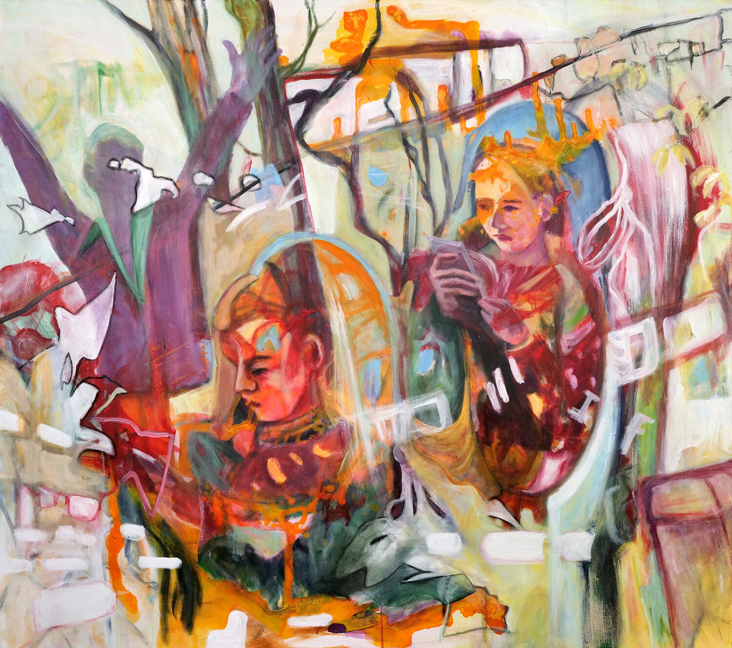Outside Monique Jacquemin Original painting for sale