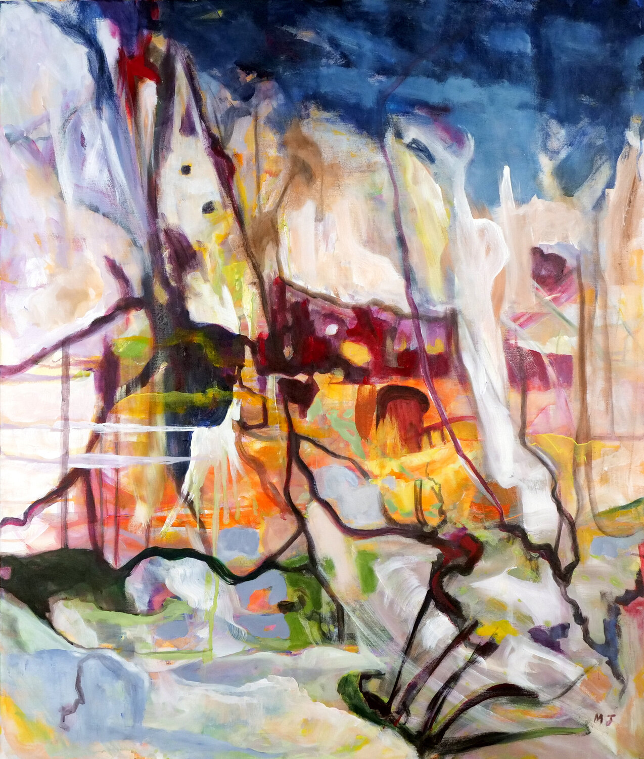Paysage Monique Jacquemin Original painting for sale