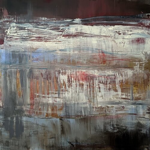 Red Horizon by Hella Ridder, Painting for Sale on Select