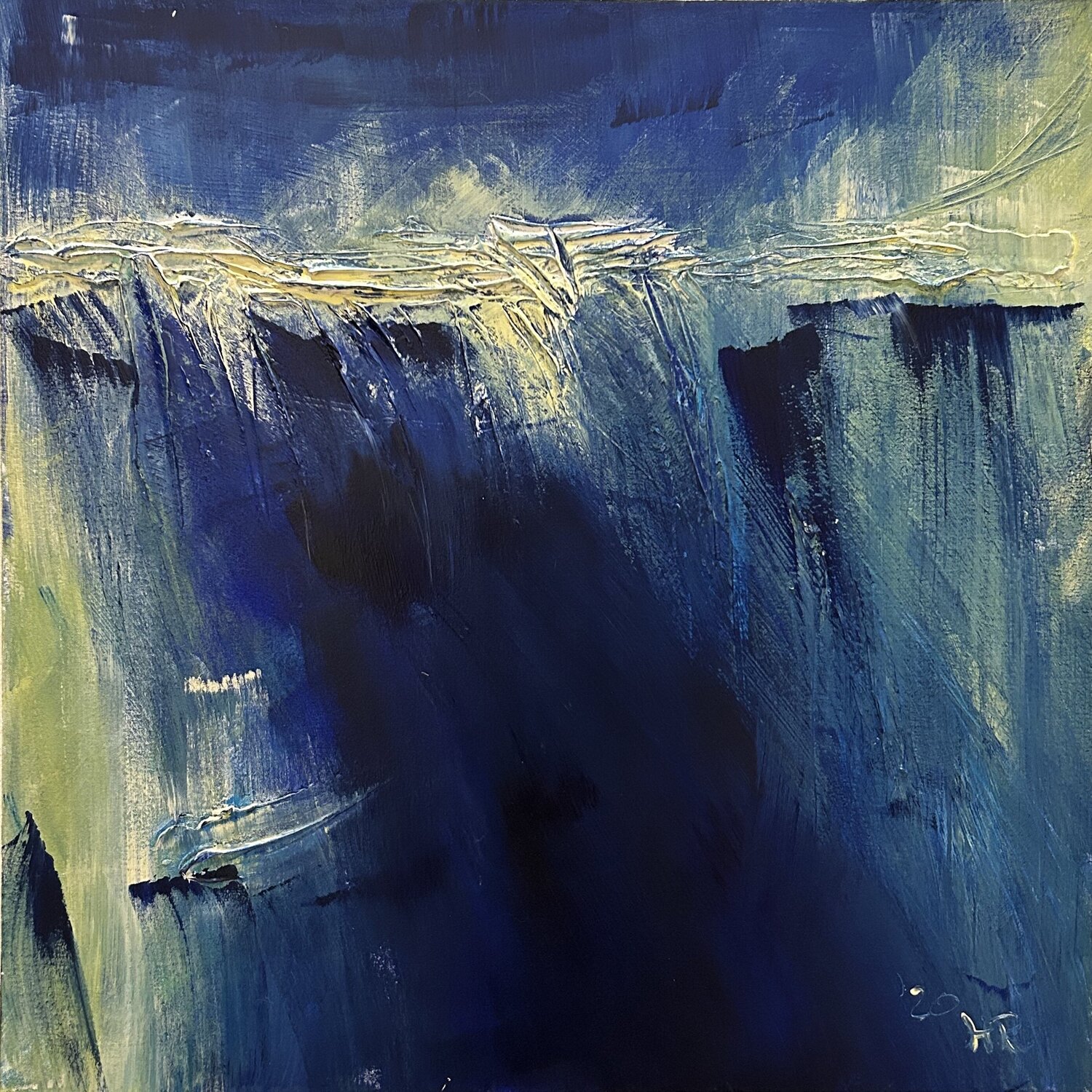Light on a dark Horizon I Hella Ridder Original painting for sale