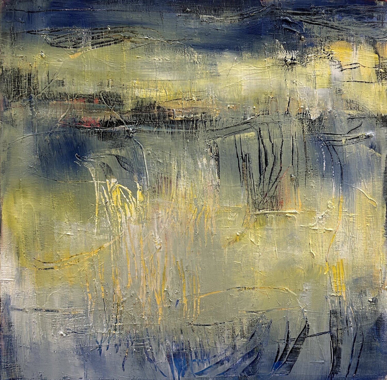 Light on a dark Horizon III Hella Ridder Original painting for sale