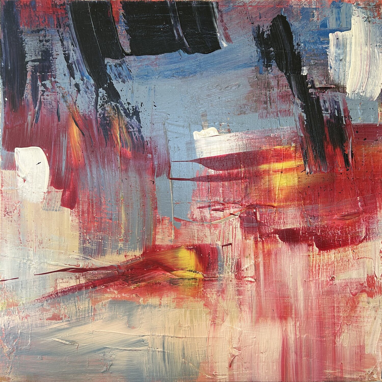 As if the Sky itself was burning I Hella Ridder Original painting for sale