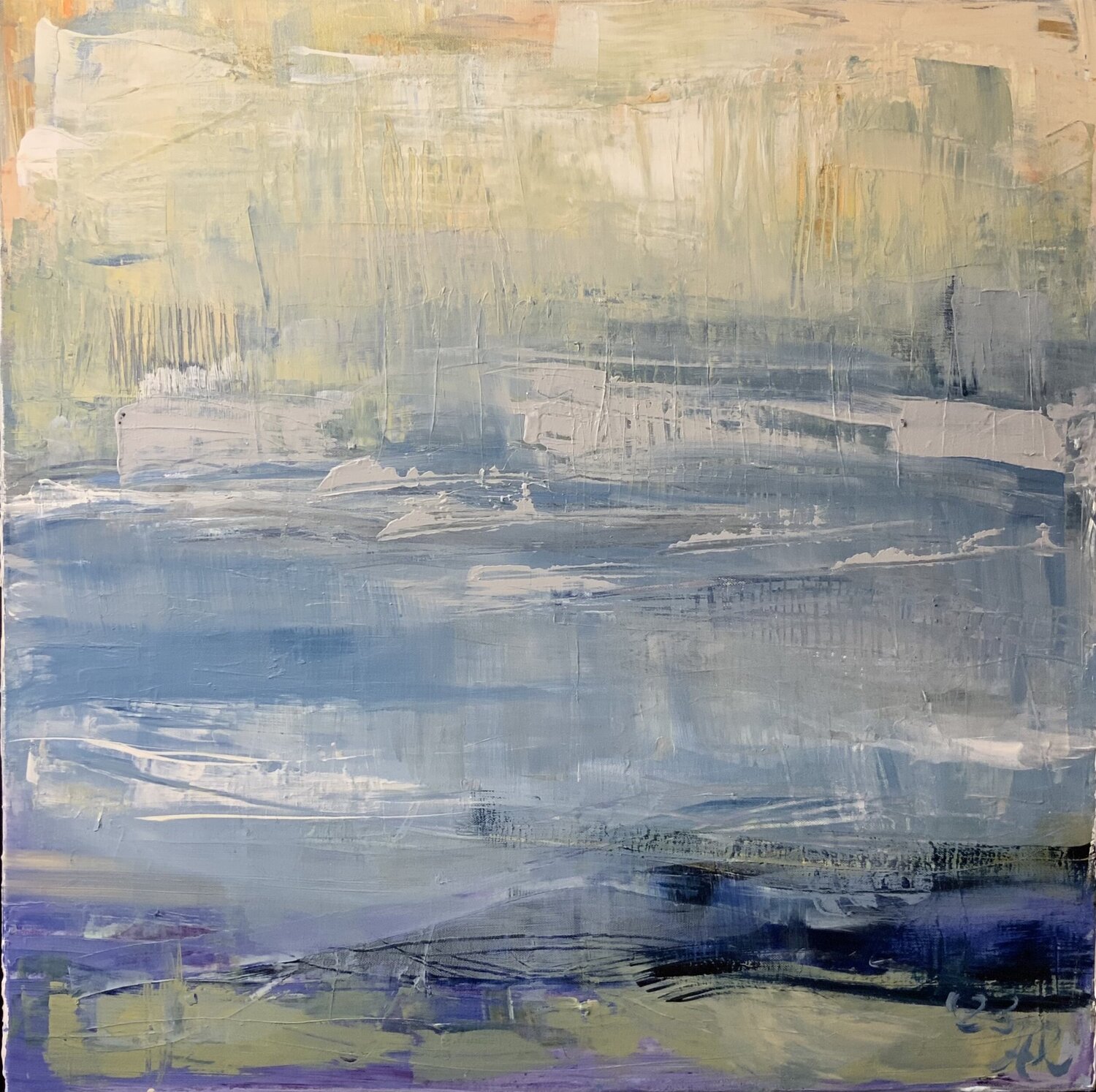 Winter Sea II Hella Ridder Original painting for sale