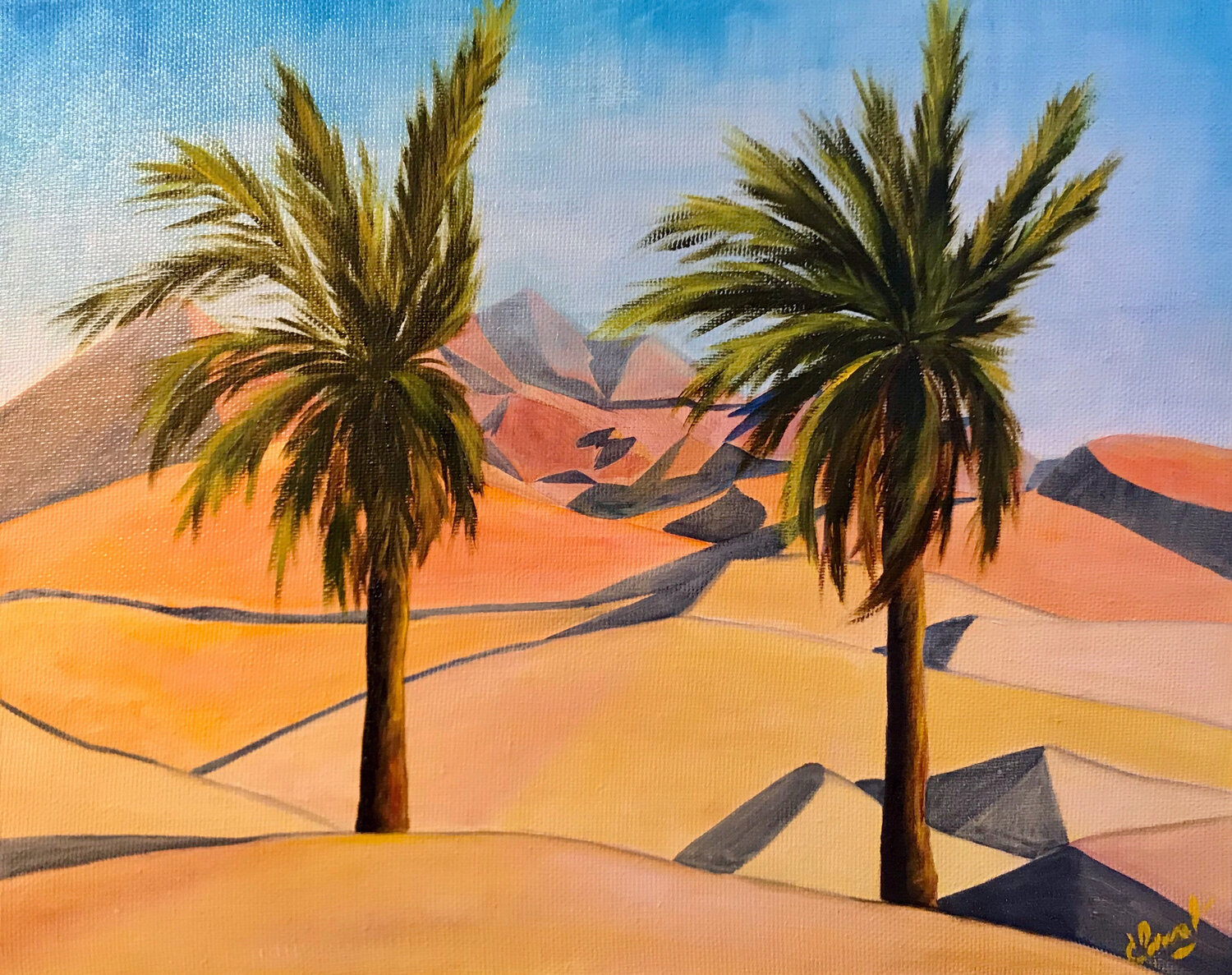 DUNES  | oil painting on canvas | original SVETLANA SHAVRINA Original painting for sale