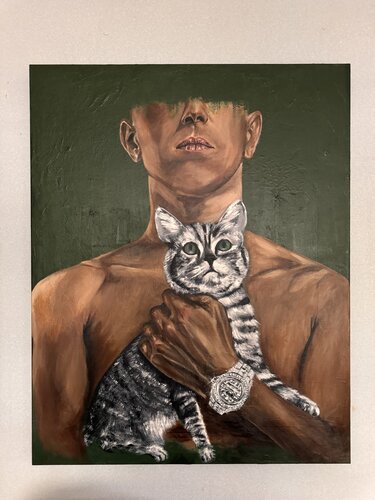 Modern Icon by Kathrin Kreuzberger, Painting for Sale on Select