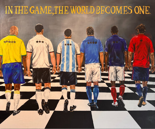 The Game by Kathrin Kreuzberger, Painting for Sale on Select