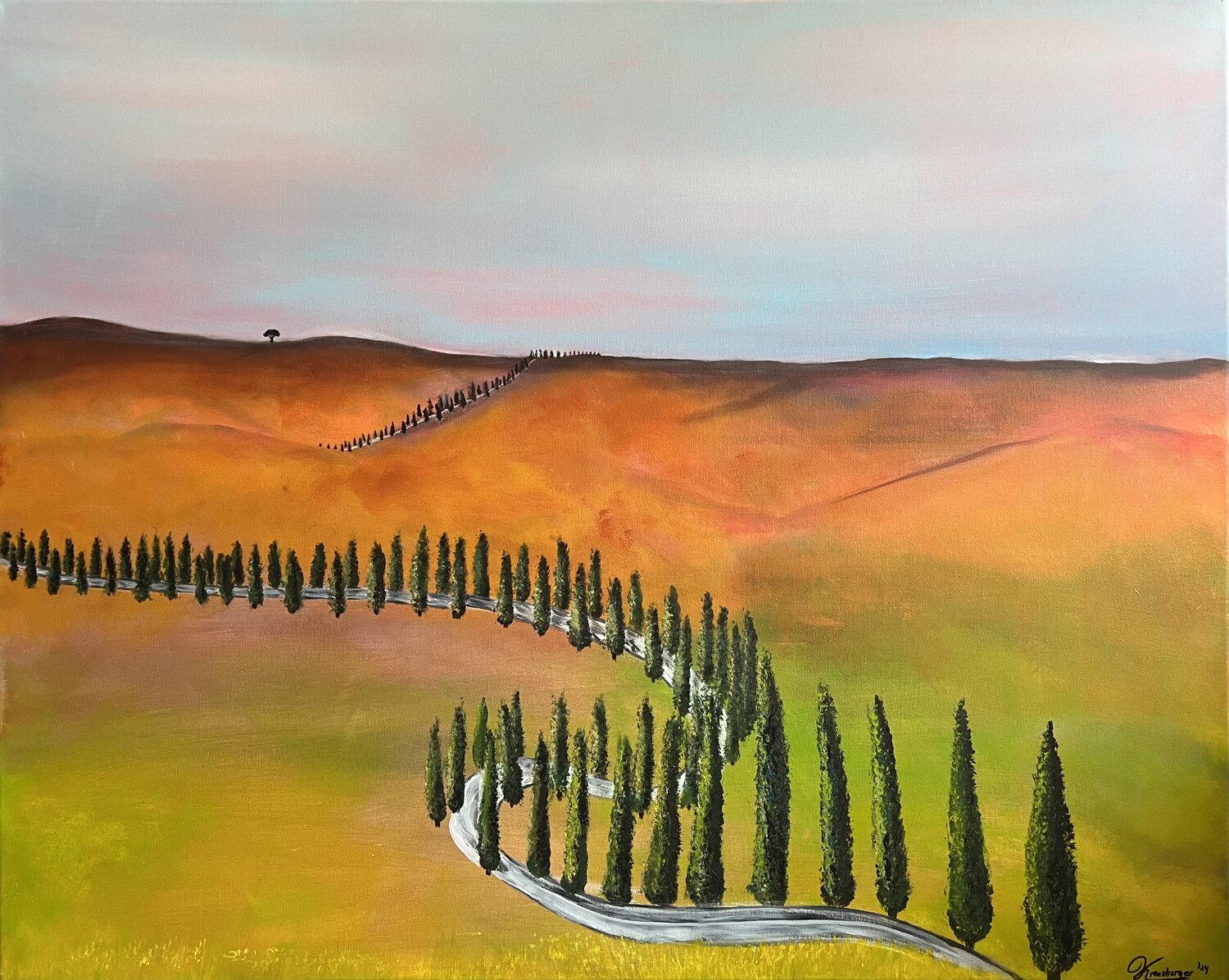 Toscana Kathrin Kreuzberger Original painting for sale