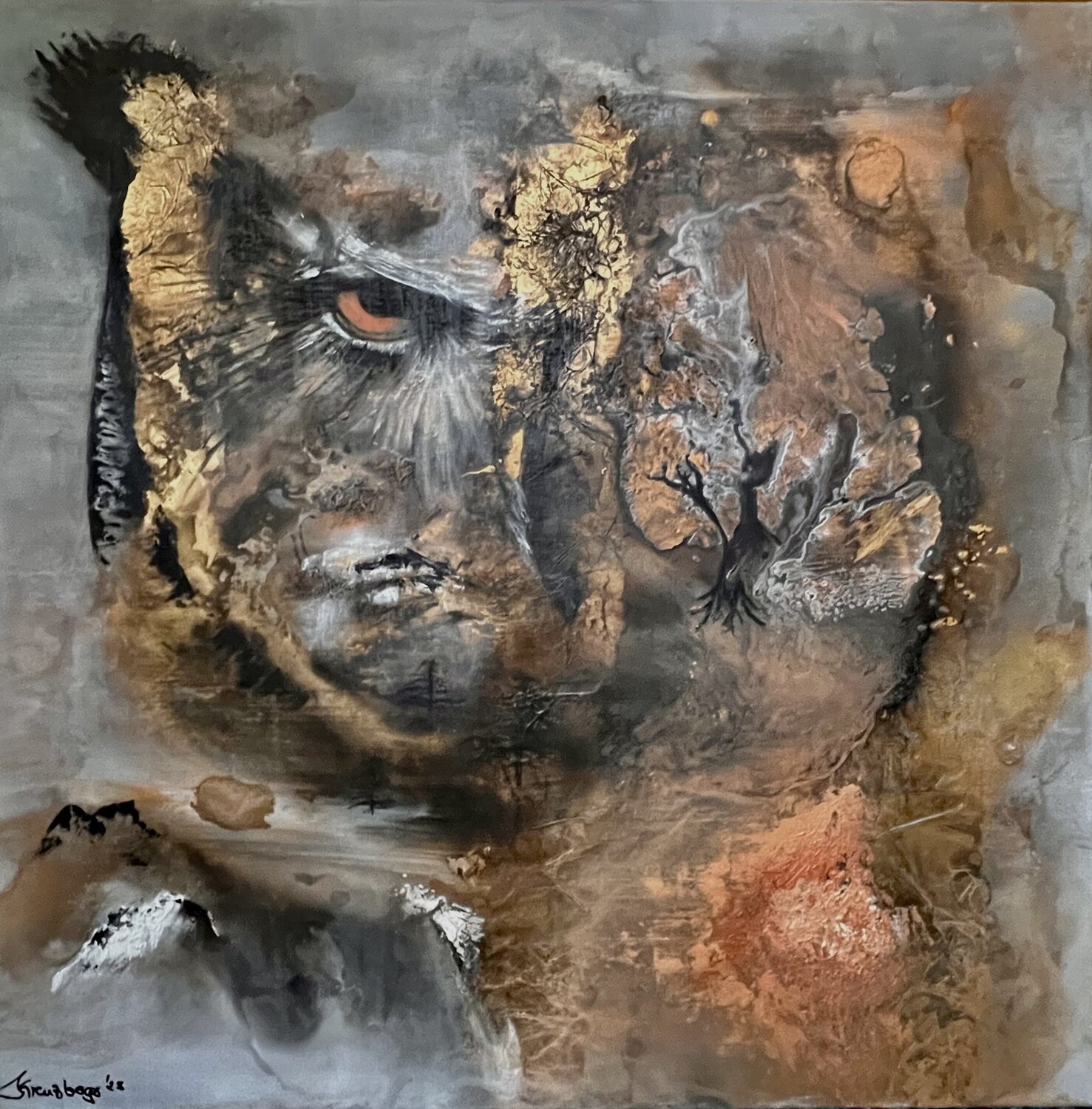 Wild Nature Kathrin Kreuzberger Original painting for sale