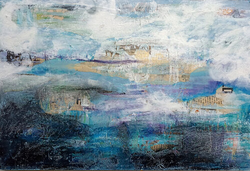 Landschaft Wasser by Martina Kaiser, Painting for Sale on Select