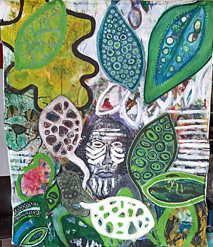 Dschungel by Martina Kaiser, Painting for Sale on Select