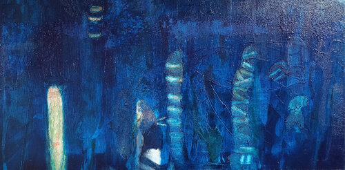 Lichtgestalt by Martina Kaiser, Painting for Sale on Select