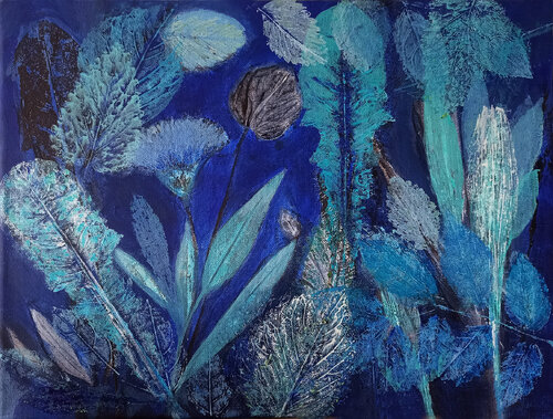 Ultramariner Traum by Martina Kaiser, Painting for Sale on Select
