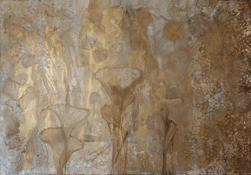 Goldgeflüster by Martina Kaiser, Painting for Sale on Select