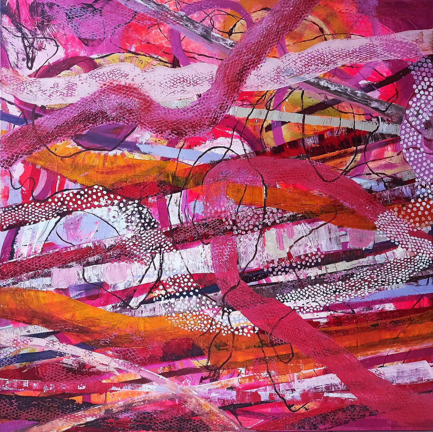 Dancing Martina Kaiser Original painting for sale