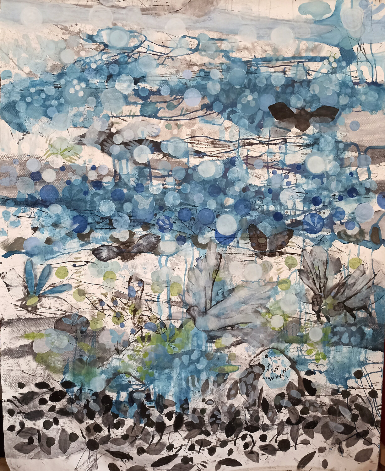 Fly away Martina Kaiser Original painting for sale